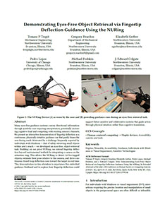 Demonstrating Eyes-Free Object Retrieval via Fingertip Deflection Guidance Using the NURing