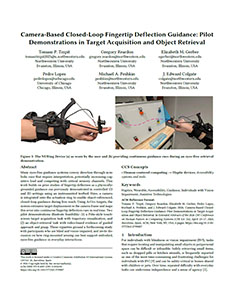 Camera-Based Closed-Loop Fingertip Deflection Guidance: Pilot Demonstrations in Target Acquisition and Object Retrieval